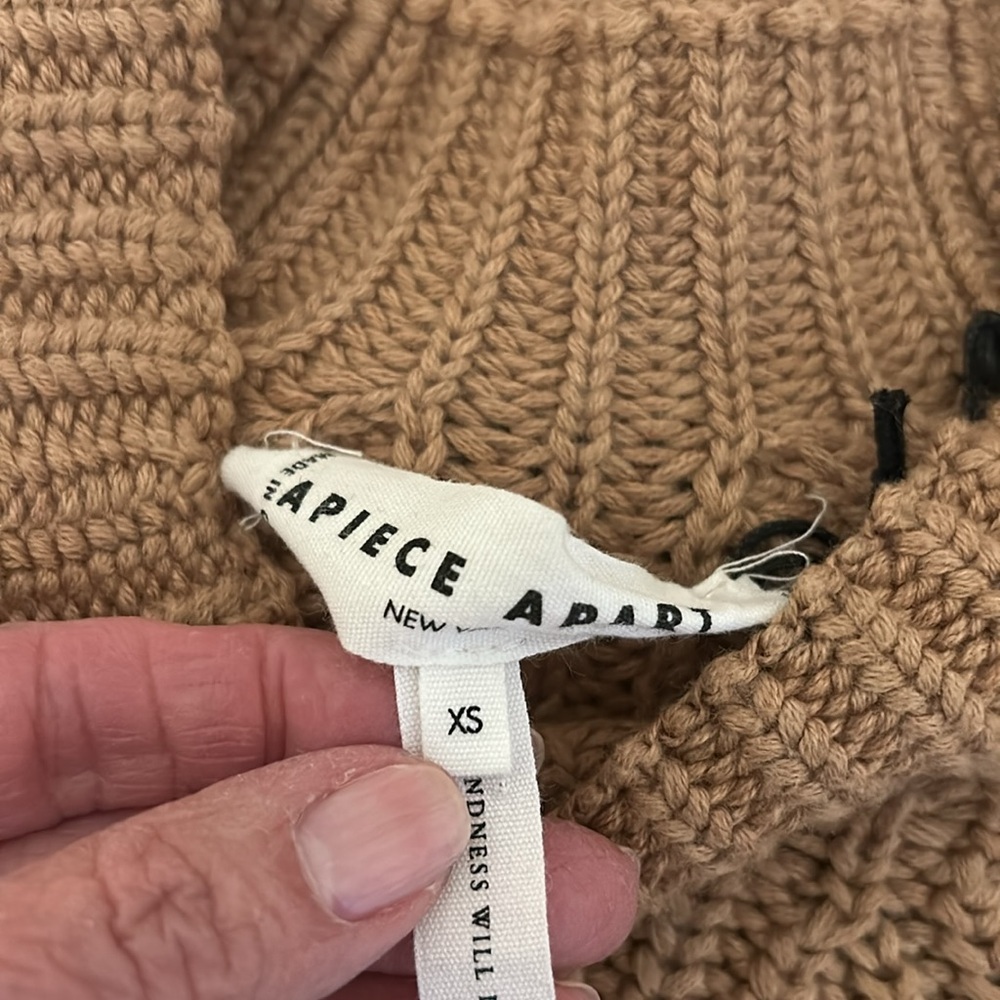 Apiece Apart Cotton/Cashmere Blend Ribbed Sweater. XS - Picture 6 of 7
